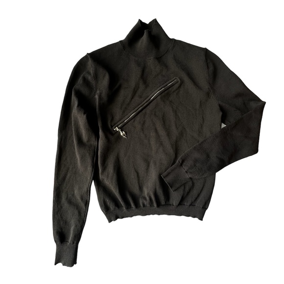 Miaou Otto Asymmetric Zip Turtleneck Sweater New Size Small - Picture 7 of 11